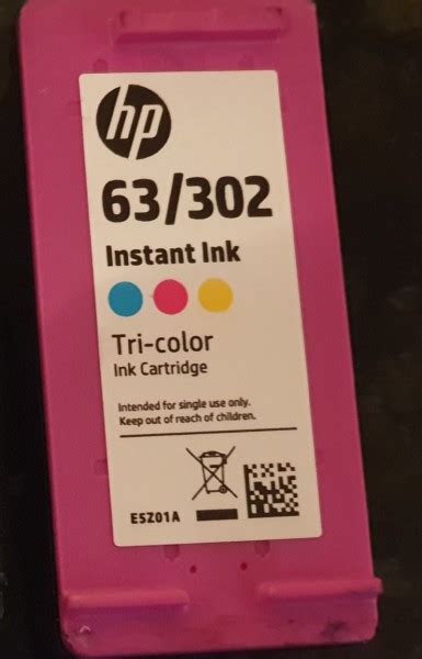 Hp 63 302 E5z01a Colour Instant Ink Large