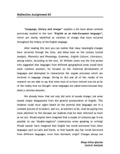 Example Of Reflection 1 English Sba Sba In Ops English