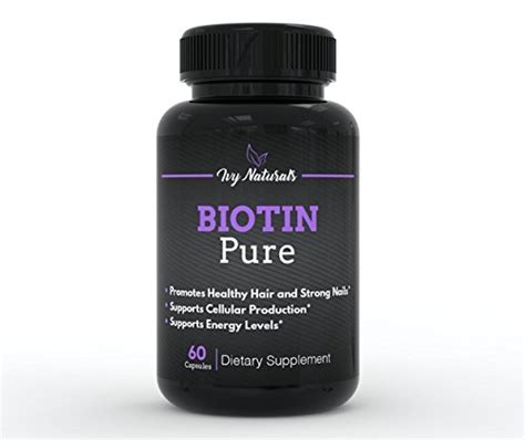 Biotin By Ivy Naturals 60 Ct Pure And Powerful Biotin Promotes