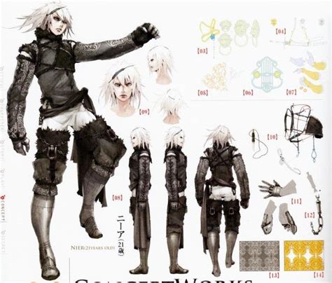 Nier From Nier Replicant Fantasy Character Design Character Design