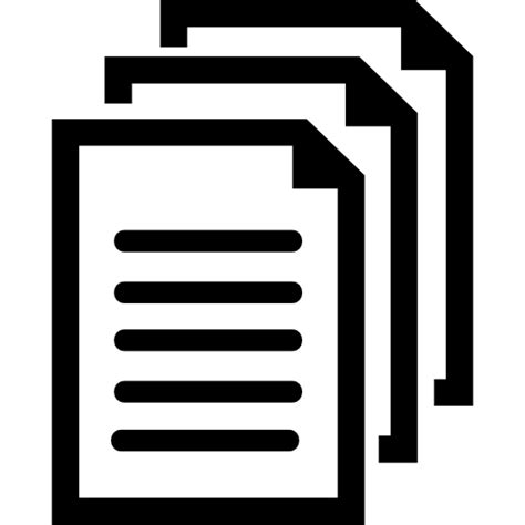 Symbole de documents - Icônes interface gratuites