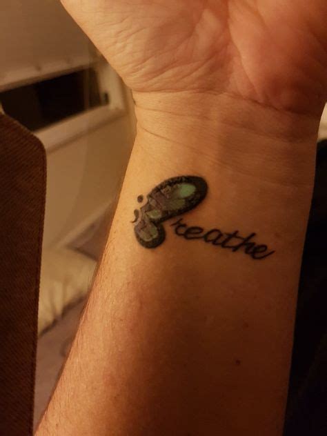Semi Colon Breathe Butterfly Healing Tattoos Body Art Tatting
