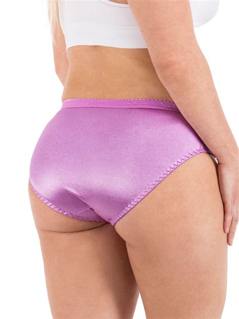 Womens Silky Sexy Satin Bikini Panties S Plus Size Women Underwear Pack Ebay