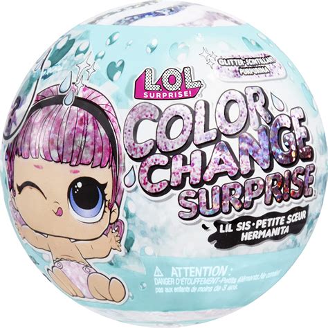 Lol Surprise Glitter Color Change Lil Sis With 5 Surprises Including A