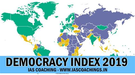 Democracy Index 2019 India Ranks 51 Upsc Ias Coaching Youtube