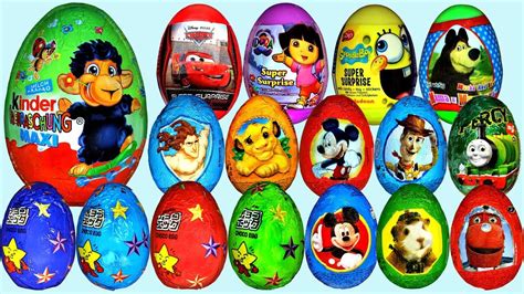 45 Surprise Toys Kinder Surprise Eggs Toys Only Toys Rof Kids Youtube