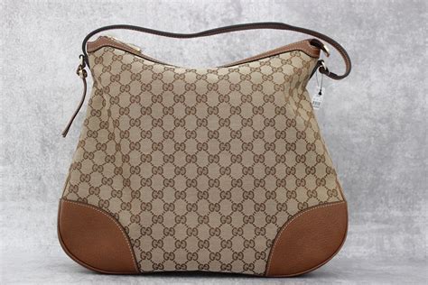 Gucci Bree Gg Canvas And Leather Hobo At Jills Consignment