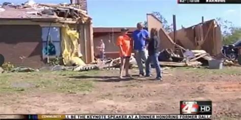 couple who survived deadly arkansas tornado weds amid the wreckage of their home weddbook