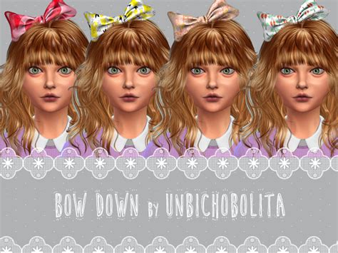 Ribbon Bow Headband The Sims 4 P1 Sims4 Clove Share Asia Tổng Hợp