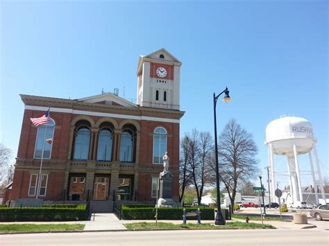 Schuyler County Court House Historic Rushville Il