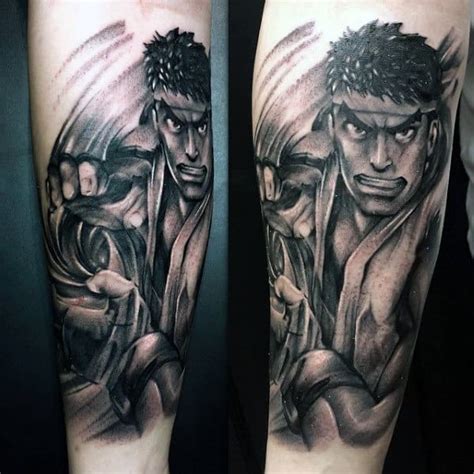 40 Epic Street Fighter Tattoo Designs For Men 2023 Guide