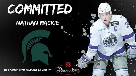 Nathan Mackie Commits To Michigan State University Salmon Arm Silverbacks