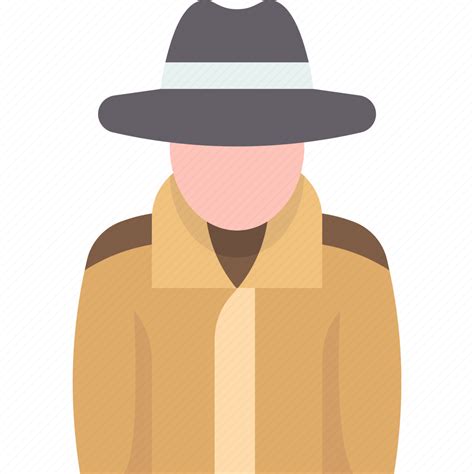 Detective Police Investigator Officer Undercover Icon Download On