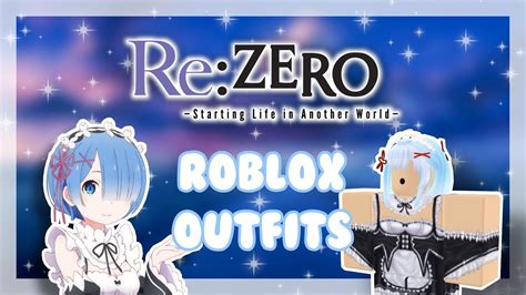 Rezero Roblox Outfit Ideas Anime Youtube