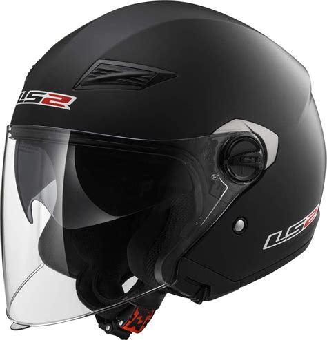 Amazon Com Ls Helmets Open Face Track Helmet Matte Black Small