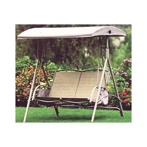 The picture clearly shows the part of the cover that goes around the. Replacement Canopy for Garden Treasures 2 Person Swing ...