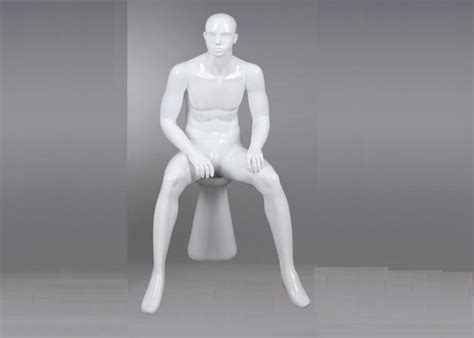 Fiberglass Frp Seated Lifelike Male Mannequin Store Supply Mannequin