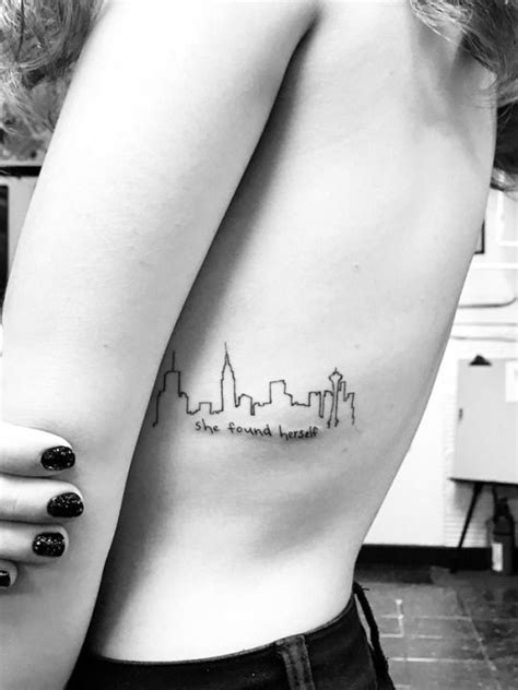 New York Skyline Tattoo Tumblr Anklet Tattoos Bff Tattoos Friend