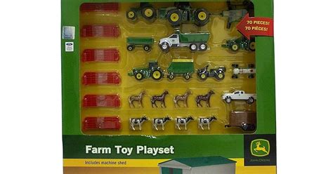 Ertl Hot Discount Model John Deere Die Cast Farm Toy 70piece Value Playset