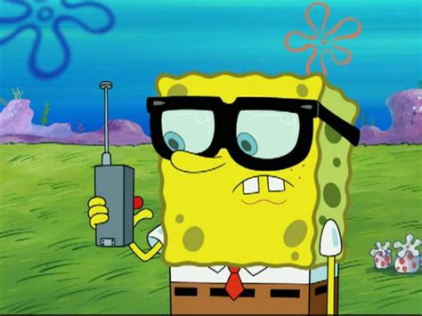 Image Spongebob With Glasses At Jellyfish Fieldspng The Adventures
