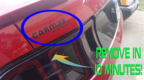 Importantly, do note this is not. How To Remove Sticker/Decals (CARMAX Sticker) in Minutes ...