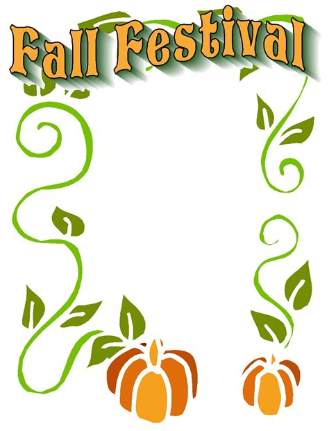 Fall Festival Flyer Clipart Clip Art Library