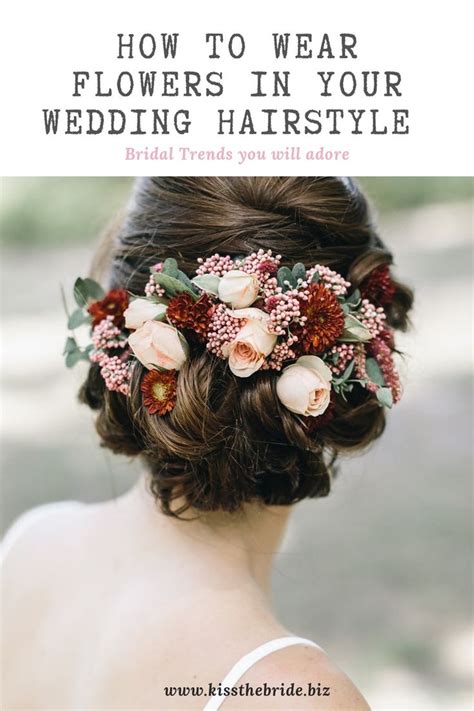 19 Ways To Wear Flowers In Your Bridal Hairstyle ~ Kiss The Bride Magazine Wedding Flower Hair