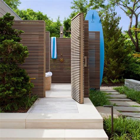 Outdoor Shower Design Ideas For Swimming Pools Areas