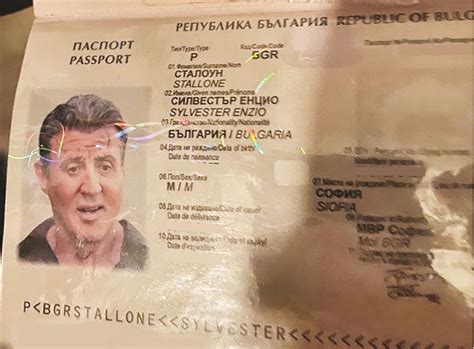 Maybe you would like to learn more about one of these? Fraudsters use fake Stallone passport as ad | Kuwait 24 Hours
