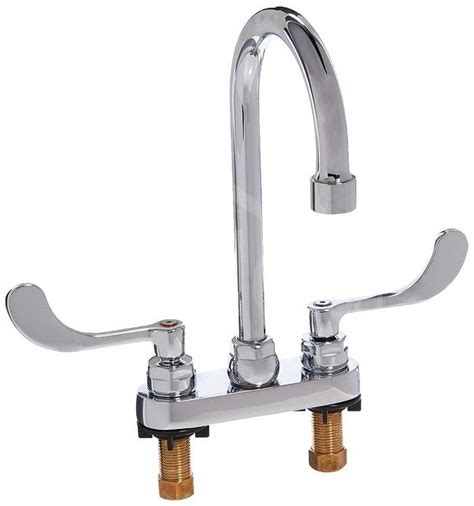 Commercial two handle centerset bathroom faucet with gooseneck spout and vandal proof kit models: 7500175.002 : American Standard 7500.175.002 Monterrey 2 ...