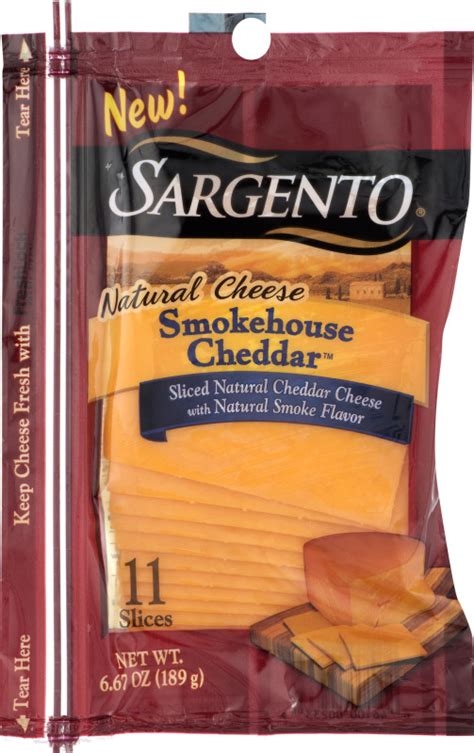 Sargento Natural Cheese Smokehouse Cheddar Slices 11 Ct Sargento