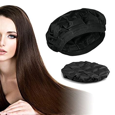Locisne Deep Conditioning Heat Cap Cordless Hair Treatment Cap Microwavable Spa Hair Steamer