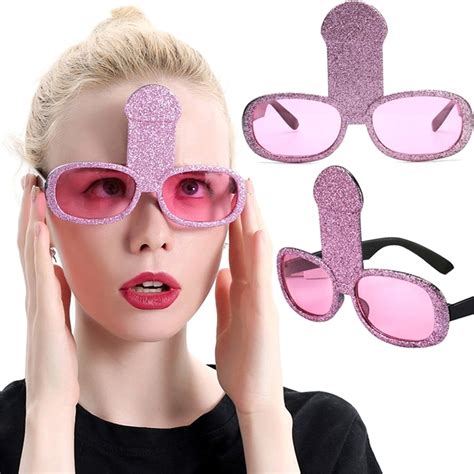 Funny Rose Gold Penis Sunglasses Bachelorette Party Supplies Bachelor Glasses Classy Hen Party