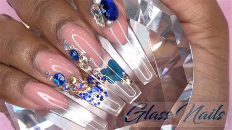 Acrylic Nails Tutorial How To Glass Nails With Nail Forms