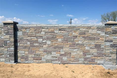Stone Wall Panels And Fencing Use Advanced Precast