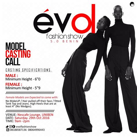 audition audition model casting call for the biggest fashion show in nigeria fashion nigeria