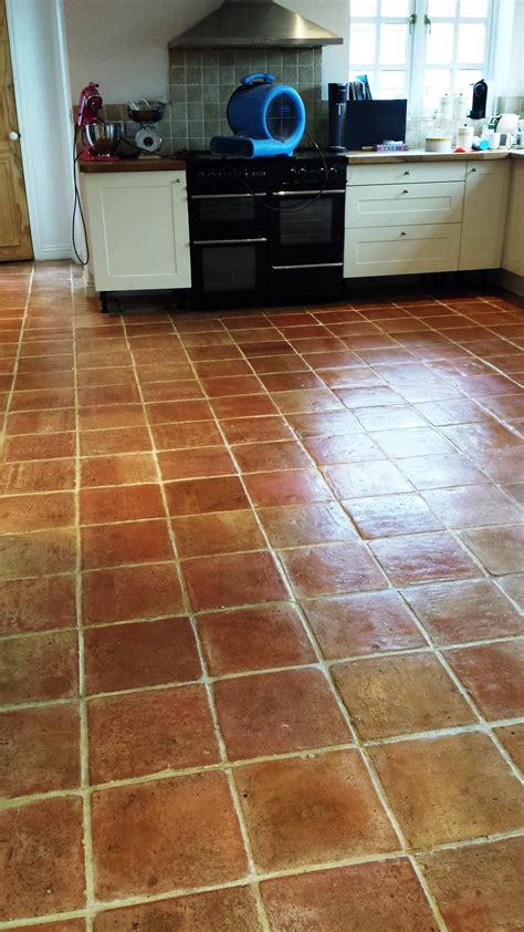 Removing Ingrained Dirt From Terracotta Kitchen Tiles Stone Cleaning