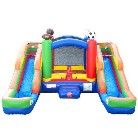 Pogo Crossover Double Water Slide Bounce House Combo Sports Walmart
