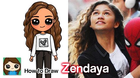 How To Draw Zendaya As Mj Spiderman Youtube