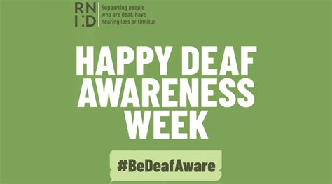 Deaf Awareness Week Starts Today