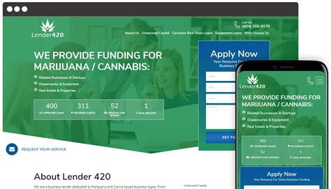 Marijuana Funding Website Design | Web Design for Funding Companies