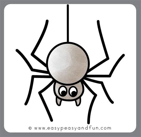 How To Draw A Spider Step By Step Drawing Tutorial Spider Drawing
