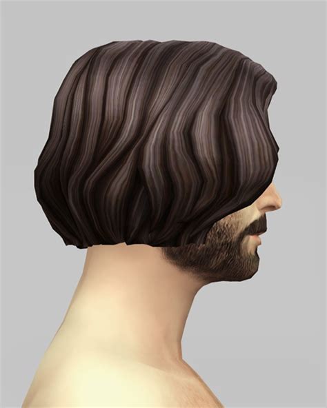 Rusty Nail Male Medium Wavy Hair Retextured Sims 4 Hairs