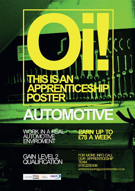 Apprenticeship posters on Behance
