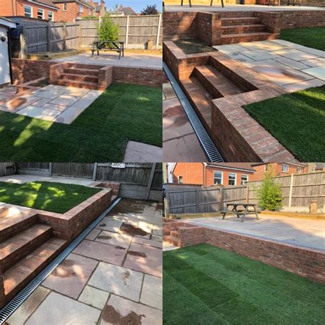 Recently Completed A Three Tiered Garden Brick Retaining