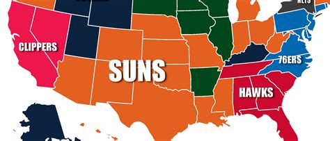 Phoenix Suns Are Americas Team In 2021 Nba Playoffs Map Shows