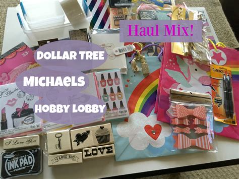 Haul Mix Dollar Tree Michaels Hobby Lobby Dollar Tree Hobby