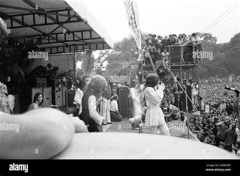 Rolling Stones Performing At Hyde Park 5th July 1969 Stock Photo Alamy