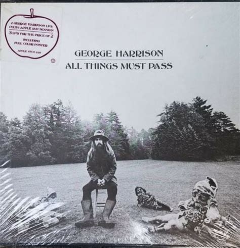 George Harrison Sealed 3 Lp W Hype All Things Must Pass Apple Stch 639