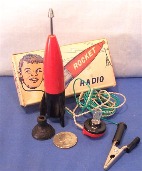 Crystal Rocket Radio With Display Stand
